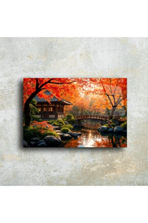 Japon Bahçesi Cam Tablo