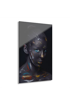 Kadın Model Cam Tablo Duvar Dekoru 11