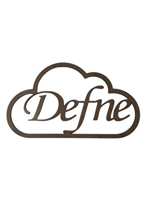 Altı Düz Bulut Figürlü 3 Mm Ham Mdf Isimli Kasnak 25 Cm