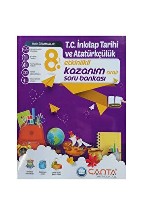8.Sınıf T.C.İnkilap Tarihi ve Atatürkçülük Etkinlikli Kazanım Sıralı Soru Bankası Yeni