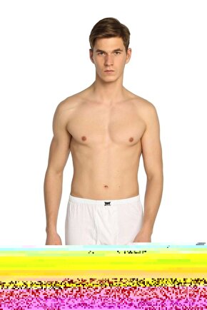 Erkek Beyaz Penye Arjantin Boxer 6lı Paket Yeni Sezon