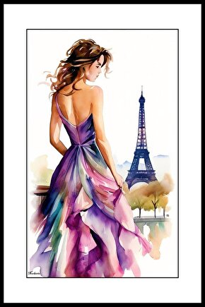 Eyfel Hayallerim Digital Art ( ÇERÇEVESİZ - ÇERÇEVE YOKTUR ) ( ULTRA HD ) FOLYO AFİŞ - POSTER