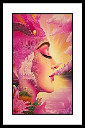 Pembeli Kız Digital Art ( ÇERÇEVESİZ - ÇERÇEVE YOKTUR ) ( ULTRA HD ) FOLYO AFİŞ - POSTER