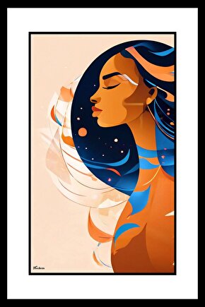 Büyücü Kadın Digital Art ( ÇERÇEVESİZ - ÇERÇEVE YOKTUR ) ( ULTRA HD ) FOLYO AFİŞ - POSTER