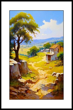 Terkedilmiş Kasaba Digital Art ( ÇERÇEVESİZ - ÇERÇEVE YOKTUR ) ( ULTRA HD ) FOLYO AFİŞ - POSTER