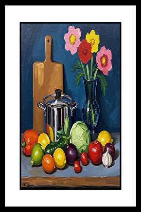 Soyut Suluboya Meyveler Digital Art ( ÇERÇEVESİZ - ÇERÇEVE YOKTUR ) ( ULTRA HD ) FOLYO AFİŞ - POSTER