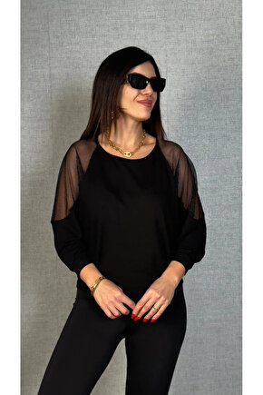 Kadın Omuzları File Detay Fakir Kol Bluz