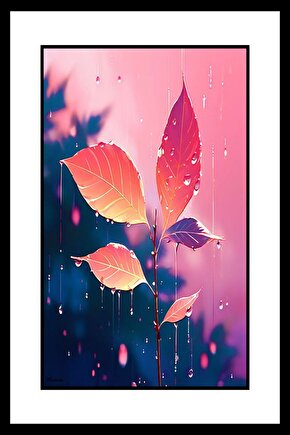 Yağmur Çiçekleri Digital Art ( ÇERÇEVESİZ - ÇERÇEVE YOKTUR ) ( ULTRA HD ) FOLYO AFİŞ - POSTER