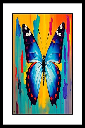 Kelebek ve Işık Digital Art ( ÇERÇEVESİZ - ÇERÇEVE YOKTUR ) ( ULTRA HD ) FOLYO AFİŞ - POSTER