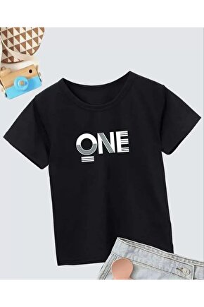 Erkek Çocuk Baskılı T-Shirt - Siyah