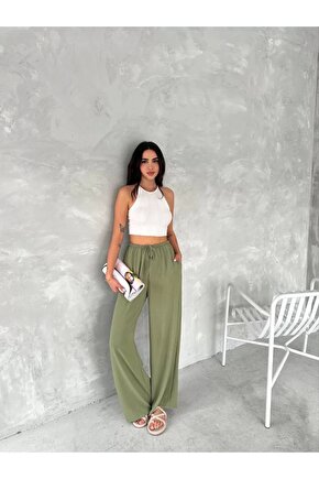 Ayrobin Oversize Kadın Pantalon - Mint Yeşili