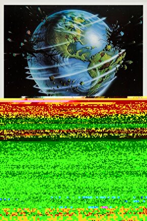 Erkek Bisiklet Yaka Baskılı Oversize T-Shirt - Beyaz