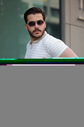 Erkek Kısa Kollu çizgi Desenli örme Kumaş Tshirt