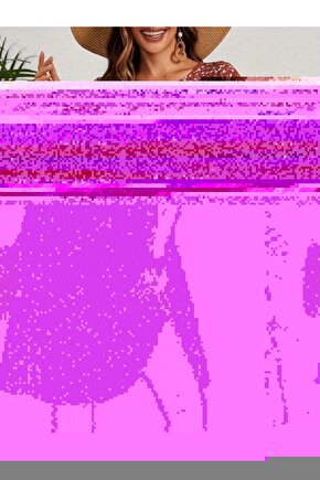 Kadın Kısa Kollu Bisiklet Yaka çiçek Desenli Süprem Elbise