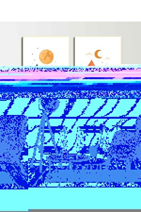 Matisse - Sanat - Soyut - Doğa - Ev - Yaşam ( 2 Li Çerçevesiz ) Poster - Afiş - Tablo NNHT596