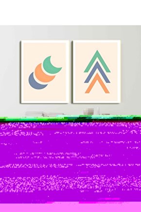 Matisse - Sanat - Soyut - Doğa - Ev - Yaşam ( 2 Li Çerçevesiz ) Poster - Afiş - Tablo NNHT646