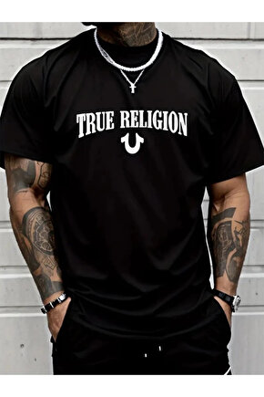 Erkek True Religion Baskılı Süprem T-shirt