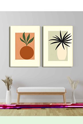 Matisse - Sanat - Soyut - Doğa - Ev - Yaşam ( 2 Li Çerçevesiz ) Poster - Afiş - Tablo NNHT286