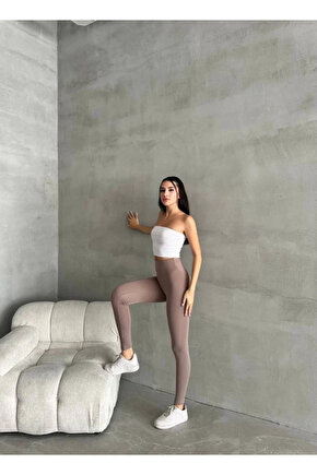 Kadın Yüksel Bel Korse Detay Toparlayıcı Tayt