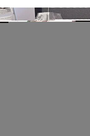 201 Penye Compack Baskılı Oversize Kısa Kol Bisiklet Yaka T-shirt - Beyaz