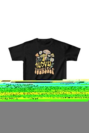 Çocuk Unisex Baskılı T-Shirt - Siyah