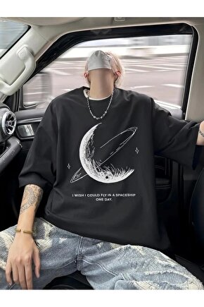 Erkekler için Siyah Tişört Grafik Genç Emo Vintage Gotik Rahat Büyük Beden Kısa Kollu Tişört Giysi Ü