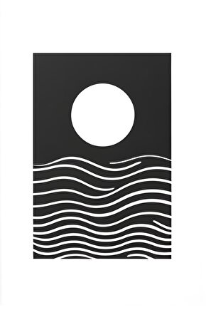 Unisex Bisiklet Yaka Baskılı Oversize T-Shirt - Siyah