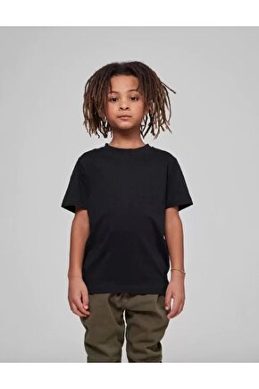 Çocuk Unisex Basic T-Shirt - Siyah