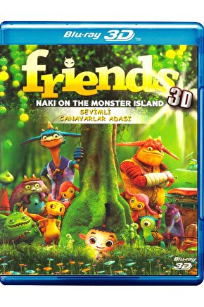 Friends Naki On The Monster Island Sevimli Canavarlar  3d Blu-ray