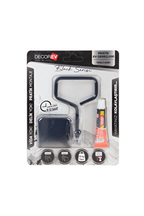 V Askı Metal Siyah Tekli Dc-5052 0522