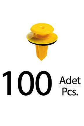 Audi Volkswagen Seat Ford için Kapı Döşeme Klips - 100 Adet