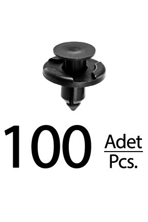 Nissan Mitsubishi Subaru için Tampon Davlumbaz Klips - 100 Adet