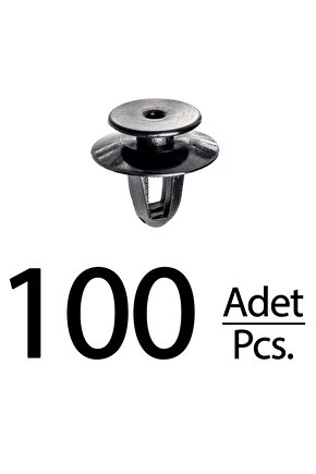 Audi Mitsubishi VW için İç Döşeme Klips - 100 Adet
