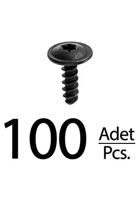 Volkswagen için Torx (Tork) Davlumbaz Vida - 100 Adet