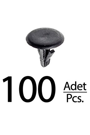 Mazda için Kaput Uç Lastik Klips - 100 Adet