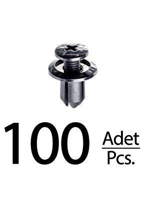 Mazda Honda Chevrolet Toyota için Davlumbaz Klips -100 Adet