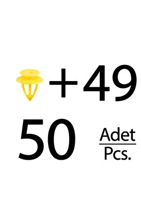 Volkswagen, Seat, Audi için Döşeme Klips- 50li