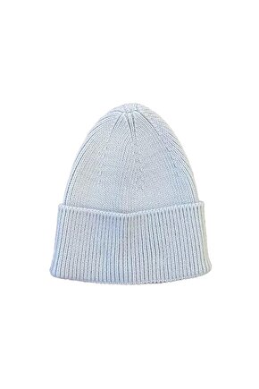 Kadın Dokuma Triko Bere - Beyaz