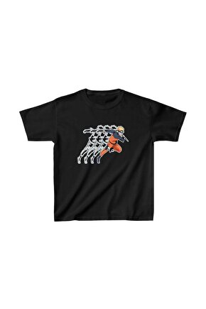 Çocuk Unisex Baskılı T-Shirt - Siyah