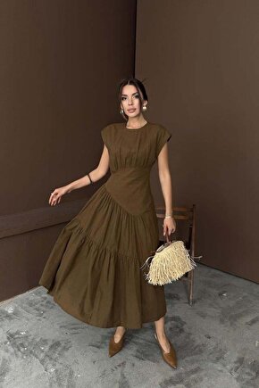 Esneme Yapan Balerin Sanatsal Çerçeve Görünümlü Ahşap Tablo