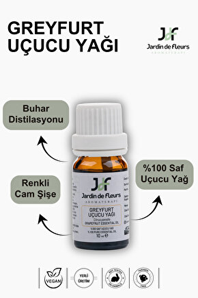 Greyfurt (Grapefruit) Uçucu Yağı 10 ml - %Saf Aromaterapi Yağı