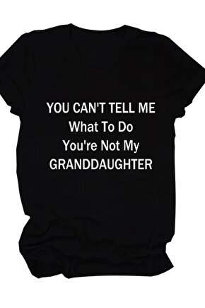 Baskılı Oversize Bisiklet Yaka T-shirt - Siyah