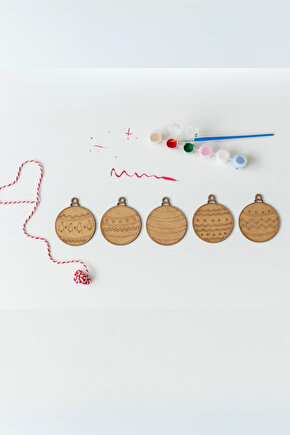 Yılbaşı Süsü Yılbaşı Boyama Seti - Yılbaşı Topları