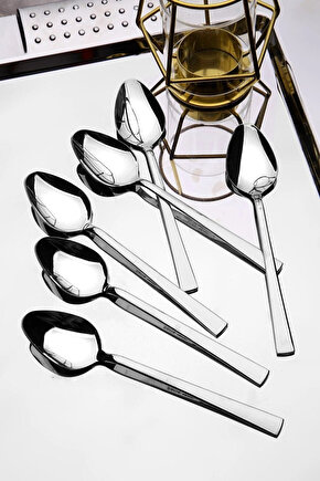 Çubuk Model 6lı Tatlı Kaşık - Tatlı Kaşığı