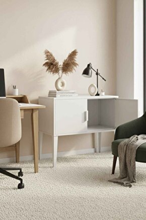 TerraGuard Çift Kapaklı Metal Dolap - 70x35x35cm (Ayaklar Dahil 65cm Yükseklik)