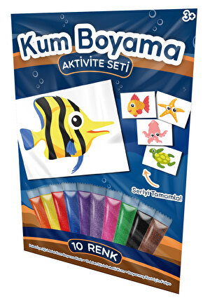 Çizgili Balık | Su Altı Dünyası Kum Boyama Aktivite Seti Tekli Paket