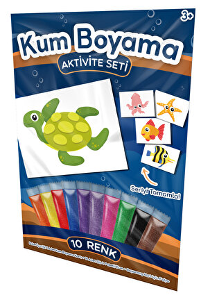 Deniz Kaplumbağası | Su Altı Dünyası Kum Boyama Aktivite Seti Tekli Paket