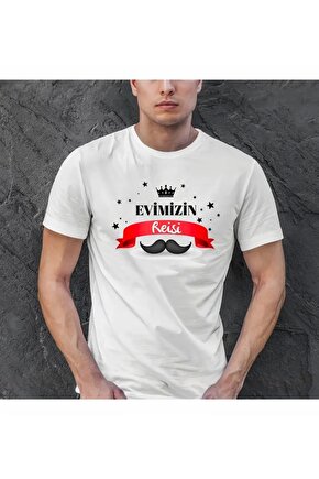 Babalar Günü Baskılı T-shirt - Beyaz