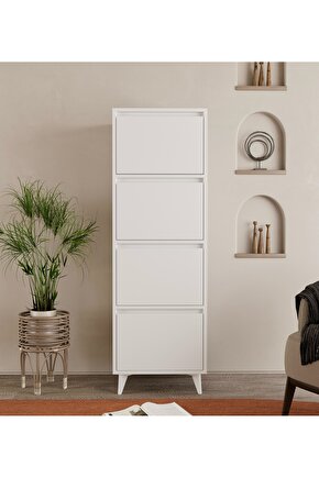 Mely Çok Amaçlı Dolap-Ekmeklik Beyaz