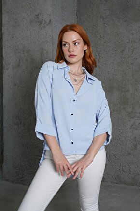 Kol Katlama Detaylı Bebe avi Gömlek